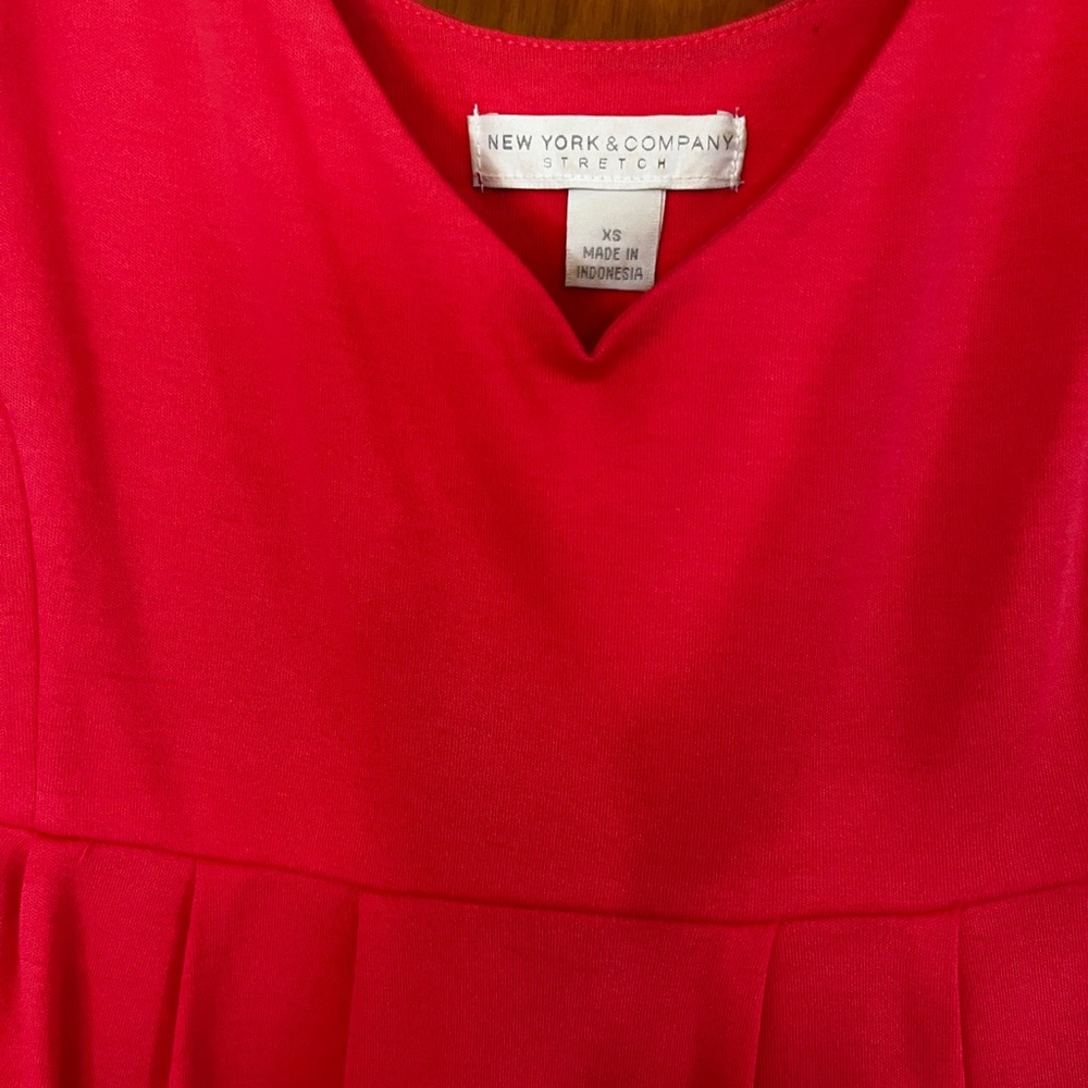New York & Company Women's Tank Sheath Sun Dress, Coral, Spring Summer Easter